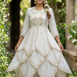 Ivory Garden Embroidered Kurti
